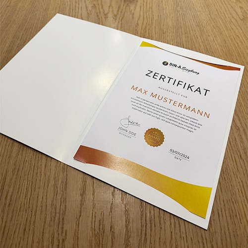 Zertifikat- / Urkunden-Mappen